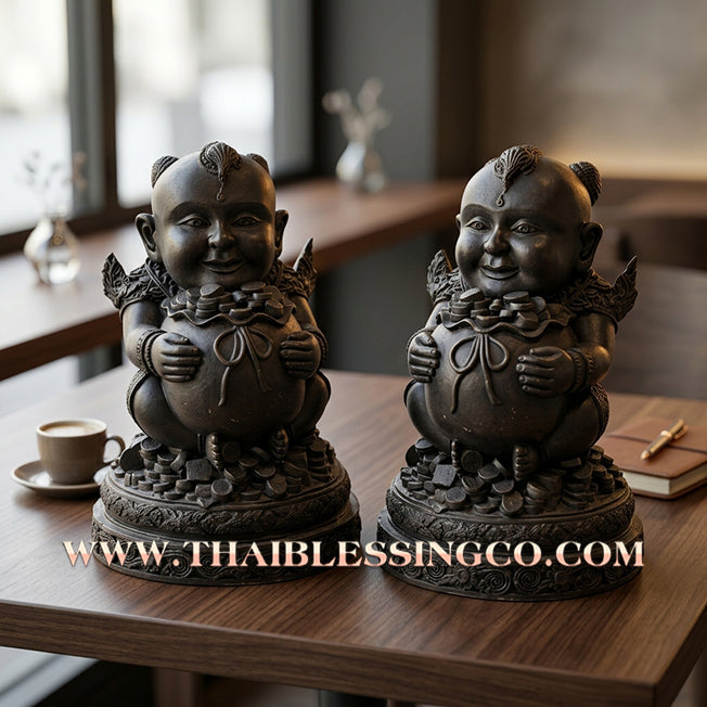 👦 Sacred "Kuman Thong" (The Golden Boy Spirit) – Sacred Mineral Ore Altar Edition: Ajarn San Khongvet (2013) – The Divine Engine for Business Speed, Wealth Attraction, and Unstoppable Life Elevation!
