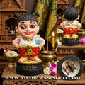 🌸 Sacred "Kumaree Nong Mee-Ngern" (The Wealthy Spirit Daughter) – Altar Resin Edition: Luang Phor Klom, Wat Khok U-Thong, Sa Kaeo – The Divine Engine for Financial Flow, Enchanting Charm, and Unstoppable Life Elevation!