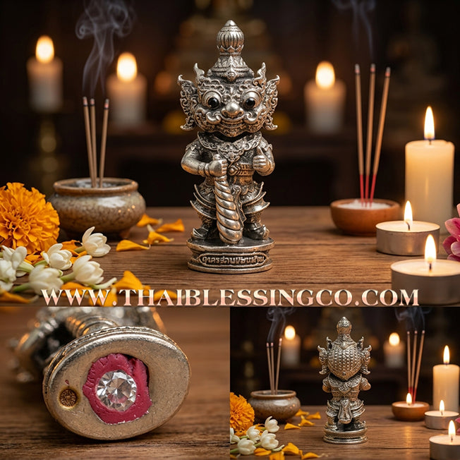 👹 Sacred Kuwen Noi "Hundred Millionaire" Edition 2: Authentic Thai Cloud-Gold Alpaca Amulet for Instant Fortune & Divine Prosperity by Arjan Krai Det (2019)
