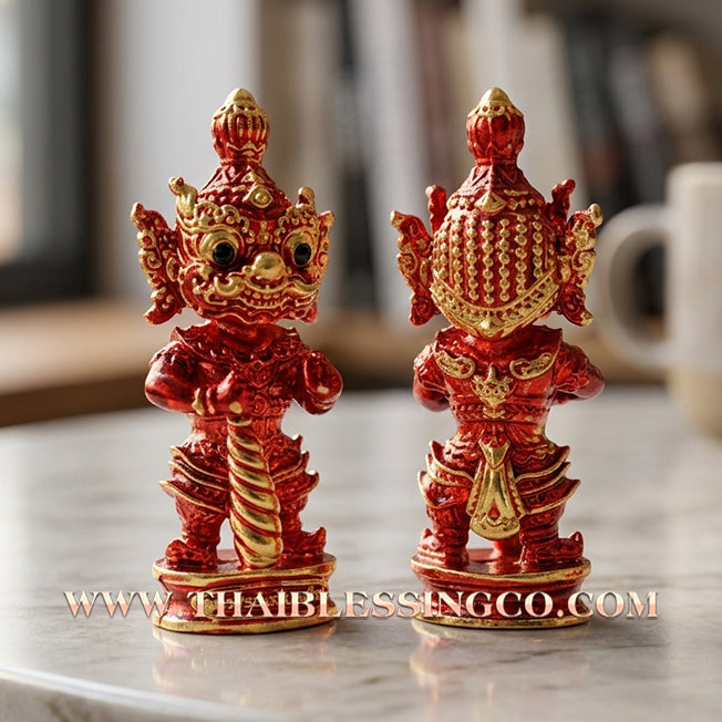 👹 Sacred Kuwen Noi "Hundred Millionaire" Edition 2: Authentic Thai Ruby-Body Samlit Amulet for Instant Wealth & Divine Fortune by Arjan Krai Det (2019)