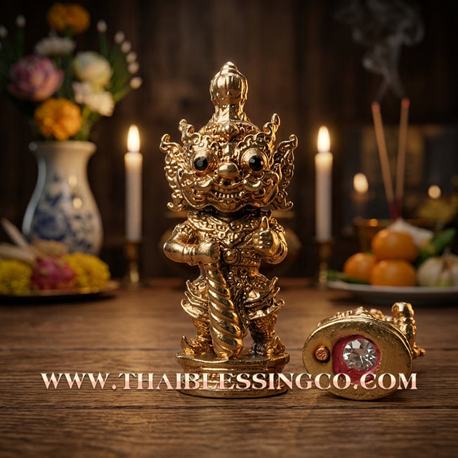 👹 Sacred Kuwen Noi "Hundred Millionaire" Edition 2: Authentic Thai Satta-Alloy Talisman for Eternal Fortune & Divine Abundance by Arjan Krai Det (2019)