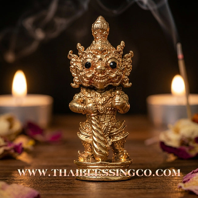 👹 Sacred Kuwen Noi "Hundred Millionaire" Edition 2: Authentic Thai Satta-Alloy Talisman for Eternal Fortune & Divine Abundance by Arjan Krai Det (2019)