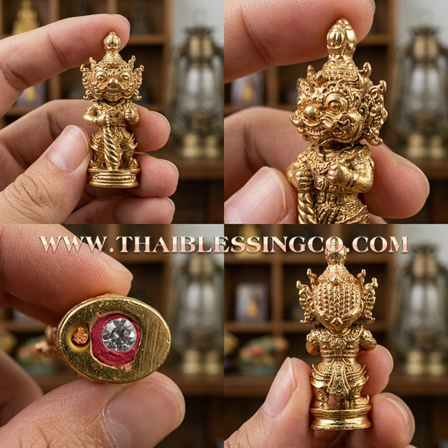 👹 Sacred Kuwen Noi "Hundred Millionaire" Edition 2: Authentic Thai Satta-Alloy Talisman for Eternal Fortune & Divine Abundance by Arjan Krai Det (2019)