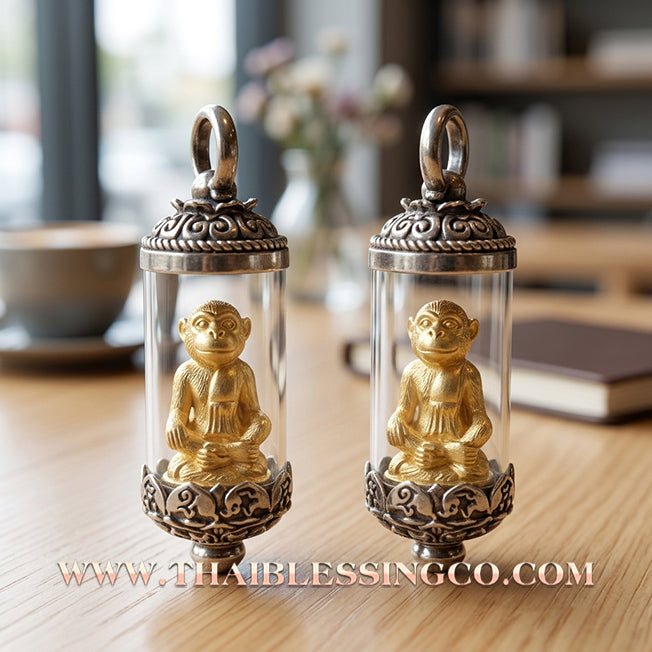 🐒 Sacred "Ling Kin Kluai" (Monkey Eating Banana) – Master "Tan Khru" Chanuan Edition: Khru Ba Na, Samnaksong Doi I Hui (2016) – The Ultimate Engine for Effortless Prosperity, Commercial Dominance, and Abundant Success!