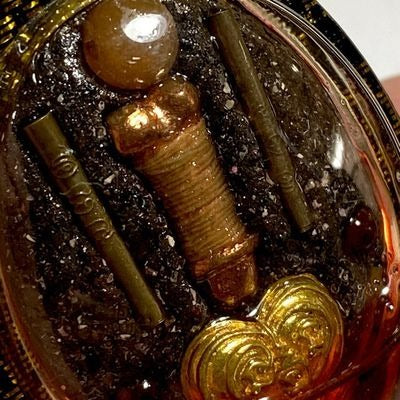 ✨ Sacred Locket In Koo Sakot Kam - Maha Sanaeh Love & Lust Charm with 4 Takrut, Palad Paetch Payatorn & Na Ok Dtaek Broken Heart Spell - Extreme Limited Edition by Ajarn Ton Rak (Supan Buri) - Seduction, Gambling Luck & Business Persuasion Relic