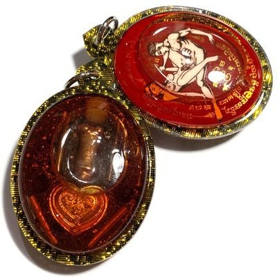 ✨ Sacred Locket In Koo Sakot Kam - Maha Sanaeh Love & Lust Charm with 4 Takrut, Palad Paetch Payatorn & Na Ok Dtaek Broken Heart Spell - Extreme Limited Edition by Ajarn Ton Rak (Supan Buri) - Seduction, Gambling Luck & Business Persuasion Relic