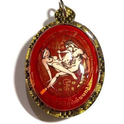 ✨ Sacred Locket In Koo Sakot Kam - Maha Sanaeh Love & Lust Charm with 4 Takrut, Palad Paetch Payatorn & Na Ok Dtaek Broken Heart Spell - Extreme Limited Edition by Ajarn Ton Rak (Supan Buri) - Seduction, Gambling Luck & Business Persuasion Relic