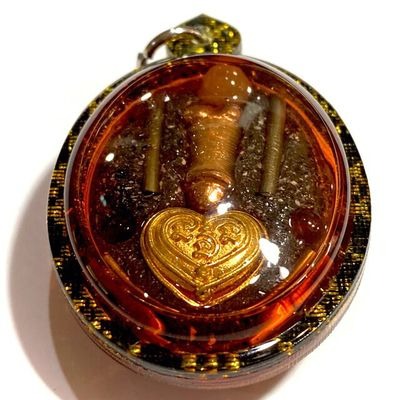 ✨ Sacred Locket In Koo Sakot Kam - Maha Sanaeh Love & Lust Charm with 4 Takrut, Palad Paetch Payatorn & Na Ok Dtaek Broken Heart Spell - Extreme Limited Edition by Ajarn Ton Rak (Supan Buri) - Seduction, Gambling Luck & Business Persuasion Relic