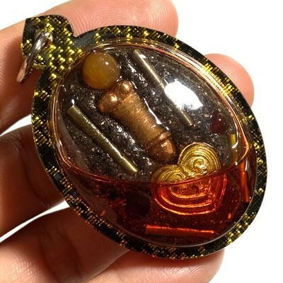 ✨ Sacred Locket In Koo Sakot Kam - Maha Sanaeh Love & Lust Charm with 4 Takrut, Palad Paetch Payatorn & Na Ok Dtaek Broken Heart Spell - Extreme Limited Edition by Ajarn Ton Rak (Supan Buri) - Seduction, Gambling Luck & Business Persuasion Relic