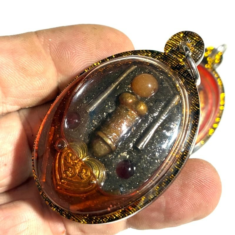 ✨ Sacred Locket In Koo Sakot Kam Ongk Kroo - Divine Male-Female Attraction Charm with 4 Takrut, Palad Paetch Payatorn & Na Ok Dtaek "Heart-Breaker" Yantra - Extreme Limited Edition - Seduction, Professional Influence & Gambling Luck