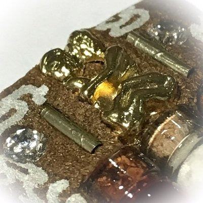 ✨ Sacred Locket Mae Bua Chao Sane (Bua Bangbai) - Gold Masterpiece Edition with Charm Takrud, Cemetery Wax & Maha Sane Herbs (2561 BE by Ajarn Suntorn Phueak Tiang) - Ultimate Seduction, Romantic Success & Wealth Magnet