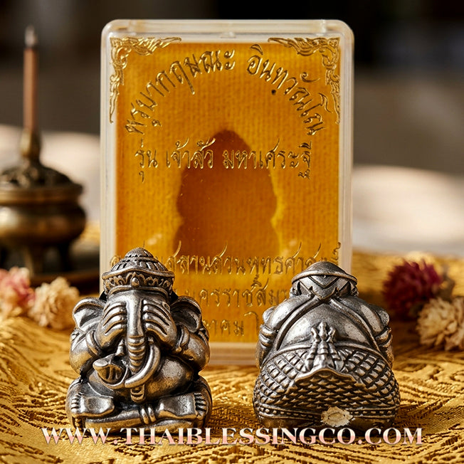 ✨🐘 Sacred "Look Om Pidta Pikanesuan" (The Guardian Ganesha Bead) – Large Copper Edition: Kruba Krissana, Weruwan Meditation Center (2017) – The Ultimate Engine for Creative Wealth, Divine Protection, and Unstoppable Success!