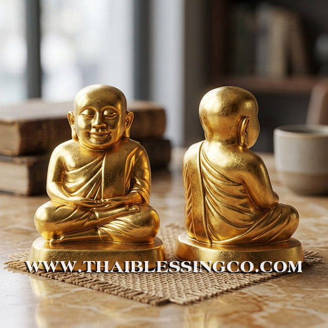 ✨🔥 Sacred "Luang Por Ngern" (The God of Wealth) – Gold Edition Sacred Mineral Altar Statue: Kruba Baeng, Wat Ban Tanot (2025) – The Divine Engine for Infinite Capital, Commercial Dominance, and Unstoppable Life Elevation!