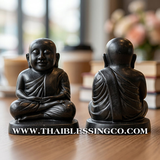 ✨🔥 Sacred "Luang Por Ngern" (The God of Wealth) – Midnight Black Sacred Mineral Altar Statue: Kruba Baeng, Wat Ban Tanot (2025) – The Divine Engine for Solid Capital, Market Authority, and Unstoppable Life Elevation!