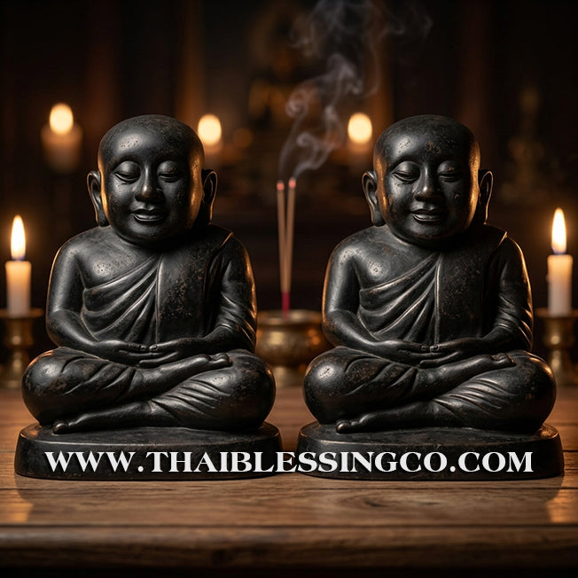 ✨🔥 Sacred "Luang Por Ngern" (The God of Wealth) – Midnight Black Sacred Mineral Altar Statue: Kruba Baeng, Wat Ban Tanot (2025) – The Divine Engine for Solid Capital, Market Authority, and Unstoppable Life Elevation!