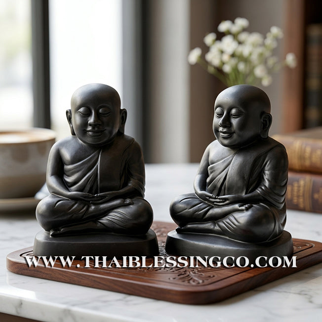 ✨🔥 Sacred "Luang Por Ngern" (The God of Wealth) – Midnight Black Sacred Mineral Altar Statue: Kruba Baeng, Wat Ban Tanot (2025) – The Divine Engine for Solid Capital, Market Authority, and Unstoppable Life Elevation!