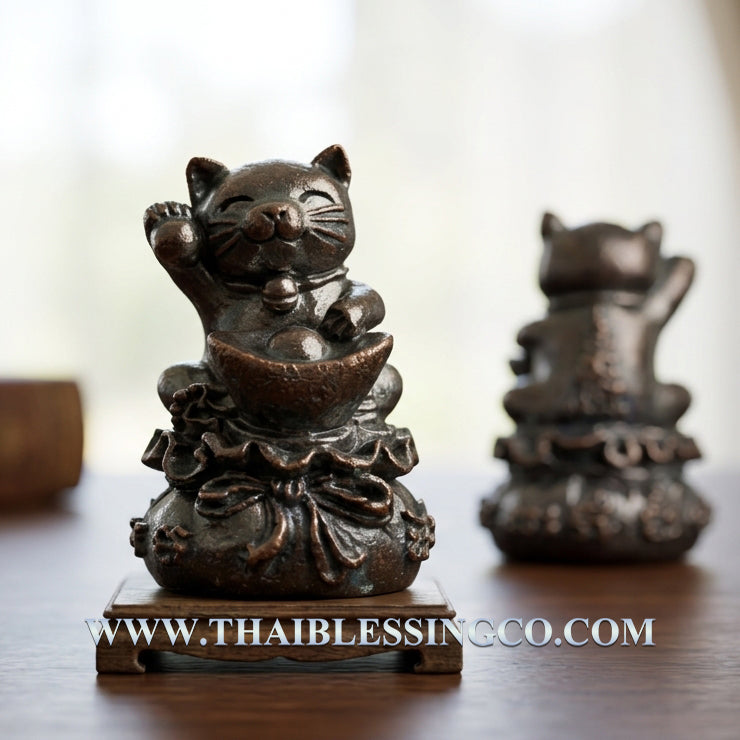 🐈 Sacred "Lucky Wealth Cat" (Maeo Gwak) 2009 Edition: The legendary Prosperity Magnet of Luang Phor Chan
