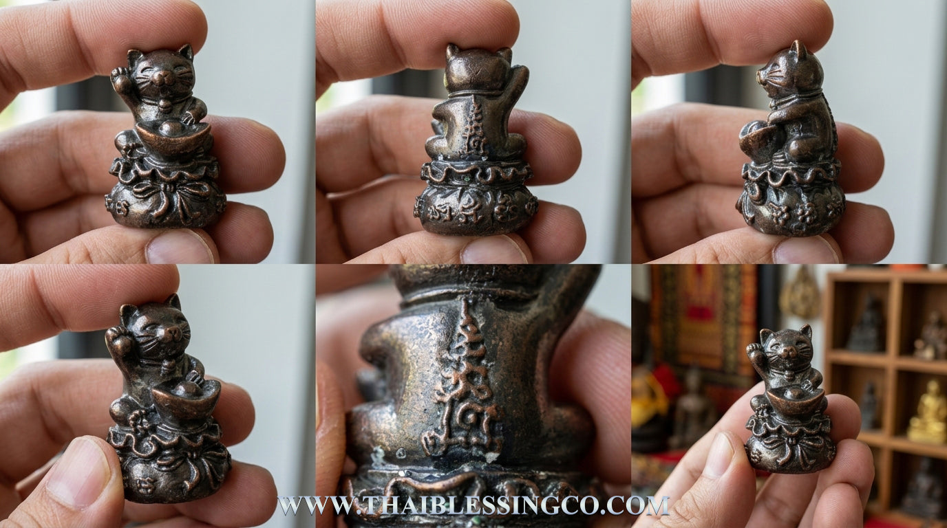 🐈 Sacred "Lucky Wealth Cat" (Maeo Gwak) 2009 Edition: The legendary Prosperity Magnet of Luang Phor Chan