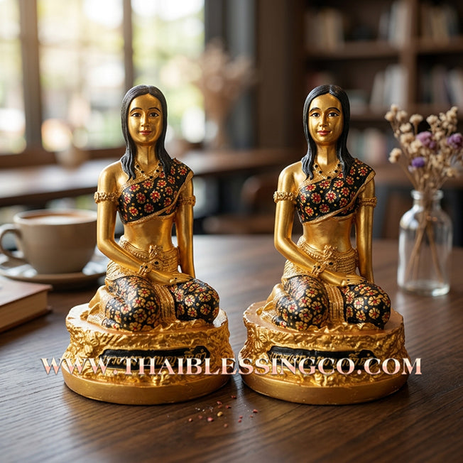 👩‍💼 Sacred "Mae Nang Phaya Ngiu Dam" (The Sovereign Lady of Black Ngiu Wood) – Large Resin Altar Edition: Kruba Baeng, Wat Ban Tanot (2025) – The Ultimate Engine for Divine Charisma, Business Dominance, and Untouchable Protection!
