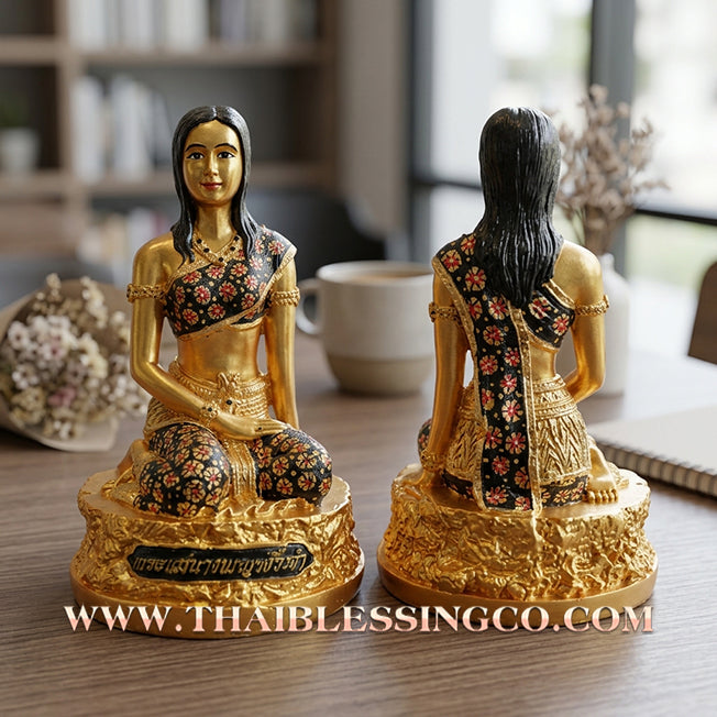 👩‍💼 Sacred "Mae Nang Phaya Ngiu Dam" (The Sovereign Lady of Black Ngiu Wood) – Large Resin Altar Edition: Kruba Baeng, Wat Ban Tanot (2025) – The Ultimate Engine for Divine Charisma, Business Dominance, and Untouchable Protection!