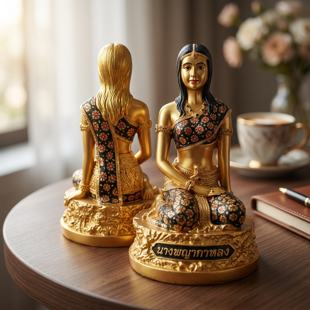 👩‍💼 Sacred "Mae Nang Phaya Ngiu Dam" (The Sovereign Lady of Black Ngiu Wood) – Large Resin Altar Edition: Kruba Baeng, Wat Ban Tanot (2025) – The Ultimate Engine for Divine Charisma, Business Dominance, and Untouchable Protection!