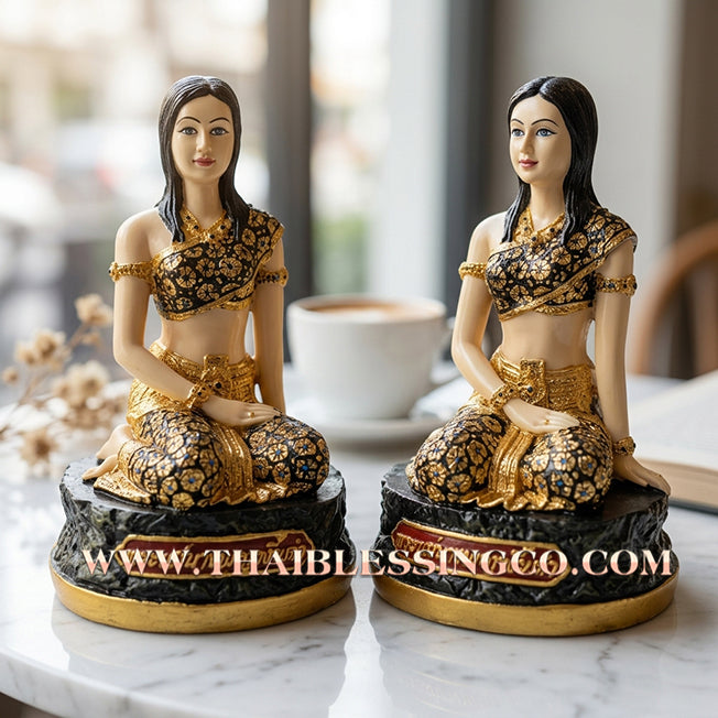 👩‍💼 Sacred "Mae Nang Phaya Ngiu Dam" (The Sovereign Lady of Black Ngiu Wood) – Large Resin Altar Edition: Kruba Baeng, Wat Ban Tanot (2025) – The Ultimate Engine for Divine Charisma, Business Dominance, and Untouchable Protection!