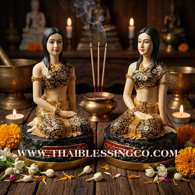 👩‍💼 Sacred "Mae Nang Phaya Ngiu Dam" (The Sovereign Lady of Black Ngiu Wood) – Large Resin Altar Edition: Kruba Baeng, Wat Ban Tanot (2025) – The Ultimate Engine for Divine Charisma, Business Dominance, and Untouchable Protection!