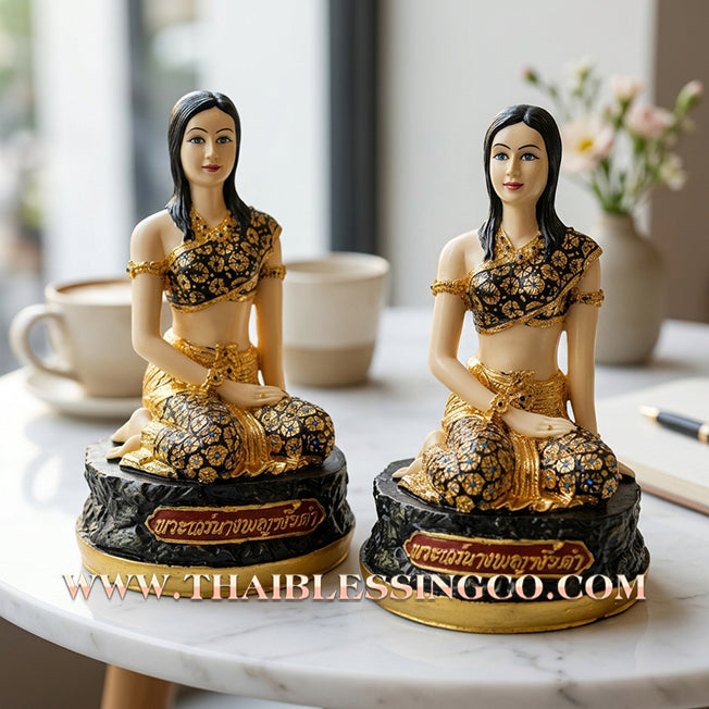 👩‍💼 Sacred "Mae Nang Phaya Ngiu Dam" (The Sovereign Lady of Black Ngiu Wood) – Large Resin Altar Edition: Kruba Baeng, Wat Ban Tanot (2025) – The Ultimate Engine for Divine Charisma, Business Dominance, and Untouchable Protection!