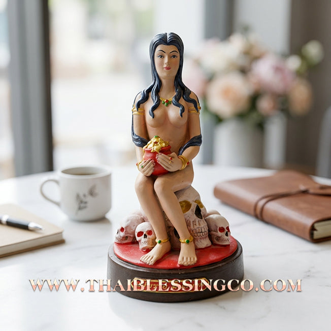 👠 Sacred "Mae Phray Maha Lap" (The Great Fortune Spirit Mother) – Large Resin Altar Edition: Pu Dev (2019) – The High-Octane Spiritual Engine for Rapid Wealth, Hypnotic Charm, and Sovereign Authority!