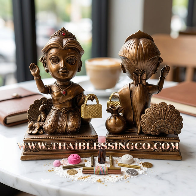 🔥 Sacred "Mae Thong Manee" (The Jewel Goddess of Beckoning Wealth) – Crab-Oil Polished Samrit Bronze Altar The Ultimate Engine for Magnetic Attraction, Supreme Charm, and Unstoppable Life Elevation!