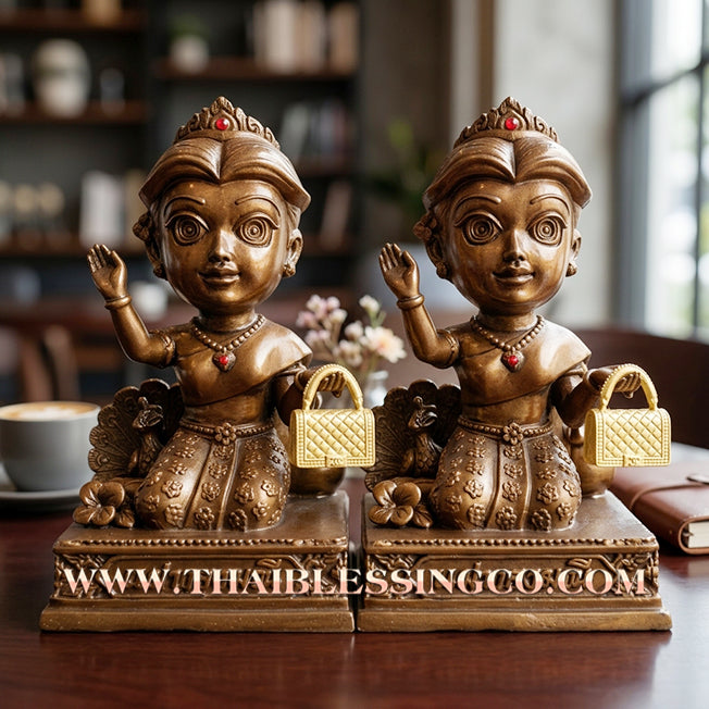 🔥 Sacred "Mae Thong Manee" (The Jewel Goddess of Beckoning Wealth) – Crab-Oil Polished Samrit Bronze Altar The Ultimate Engine for Magnetic Attraction, Supreme Charm, and Unstoppable Life Elevation!