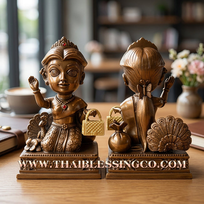 🔥 Sacred "Mae Thong Manee" (The Jewel Goddess of Beckoning Wealth) – Crab-Oil Polished Samrit Bronze Altar The Ultimate Engine for Magnetic Attraction, Supreme Charm, and Unstoppable Life Elevation!