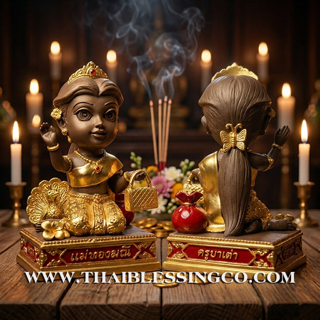 ✨🔥 Sacred "Mae Thong Mani" (The Goddess of Golden Wealth) – Gold-Leaf Samrit Bronze Altar Edition: Kruba Tao, Wat Ubosot Ban Lao (2025) – The Divine Engine for Golden Abundance, Hypnotic Charisma, and Unstoppable Life Elevation!