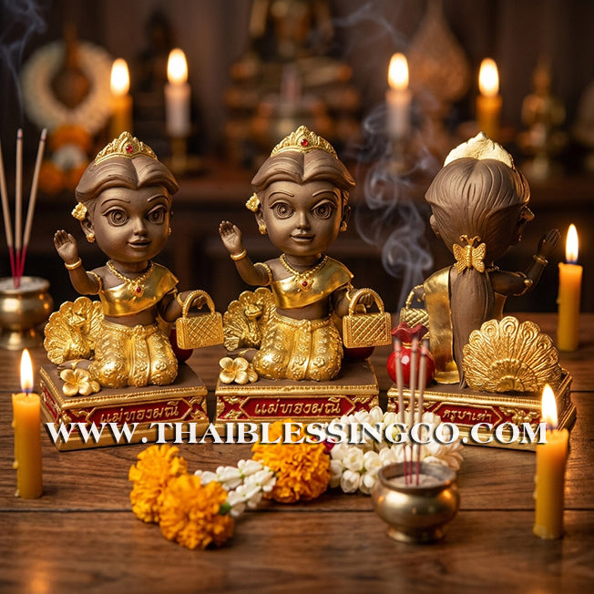 ✨🔥 Sacred "Mae Thong Mani" (The Goddess of Golden Wealth) – Gold-Leaf Samrit Bronze Altar Edition: Kruba Tao, Wat Ubosot Ban Lao (2025) – The Divine Engine for Golden Abundance, Hypnotic Charisma, and Unstoppable Life Elevation!