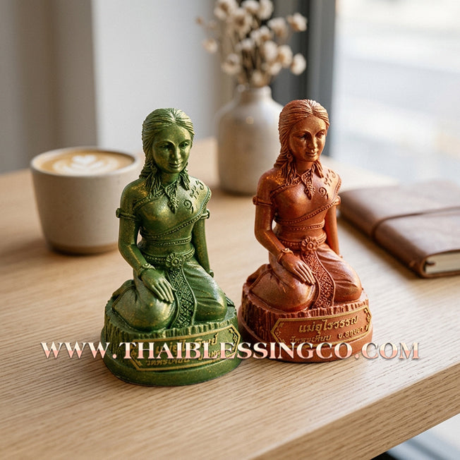 👠 Sacred "Mae Uraiwan & Mae Urai Thip" Twin Deity – Resin Altar Edition: Luang Pho Yongyut, Wat Takhian (2024) – Consecrated by Luang Pho Chat, Wat Ban Pun – The Ultimate Synergy for Doubling Wealth, Absolute Trade Mastery, and Sovereign Charisma!
