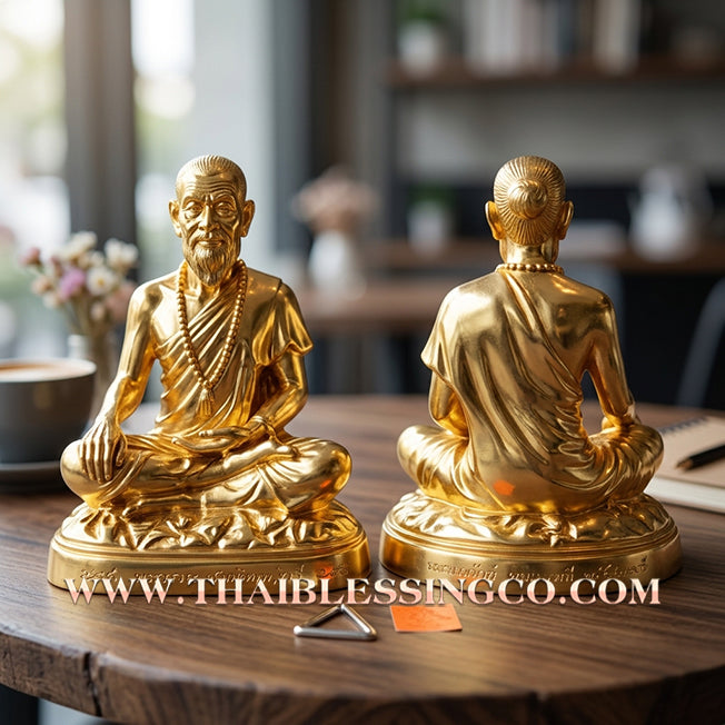 🩺 Sacred "Mor Chiwok Komarabhacca" (The Divine Physician) – Gold-Leaf Samrit Bronze "Millionaire 1000 Million" Edition: Luang Pu Kee, Wat Sri Lamyong (2008) – The Supreme Engine for Sovereign Wealth, Vitality, and Life-Saving Prosperity!