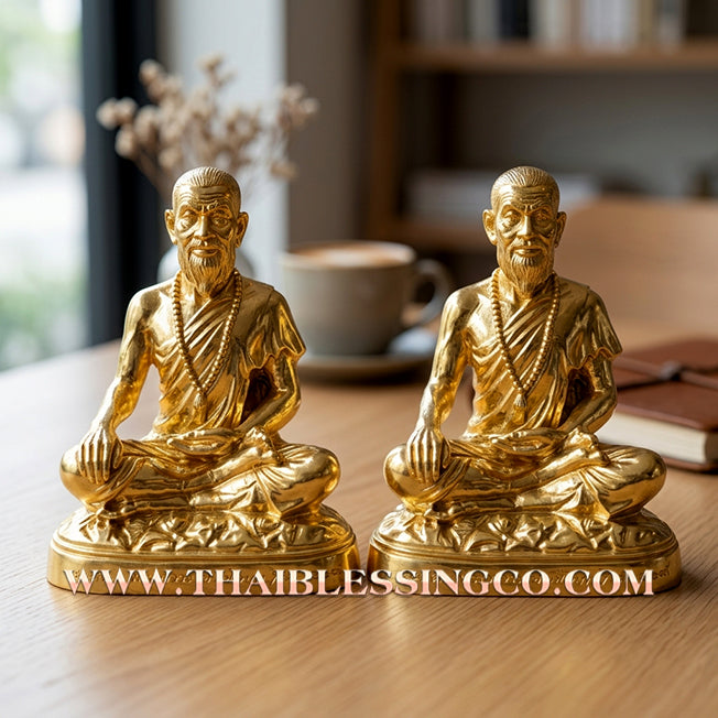 🩺 Sacred "Mor Chiwok Komarabhacca" (The Divine Physician) – Gold-Leaf Samrit Bronze "Millionaire 1000 Million" Edition: Luang Pu Kee, Wat Sri Lamyong (2008) – The Supreme Engine for Sovereign Wealth, Vitality, and Life-Saving Prosperity!
