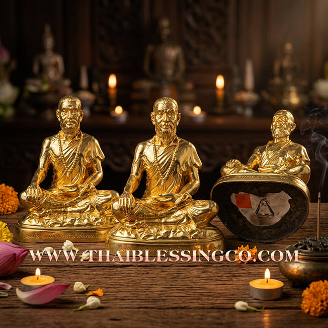 🩺 Sacred "Mor Chiwok Komarabhacca" (The Divine Physician) – Gold-Leaf Samrit Bronze "Millionaire 1000 Million" Edition: Luang Pu Kee, Wat Sri Lamyong (2008) – The Supreme Engine for Sovereign Wealth, Vitality, and Life-Saving Prosperity!
