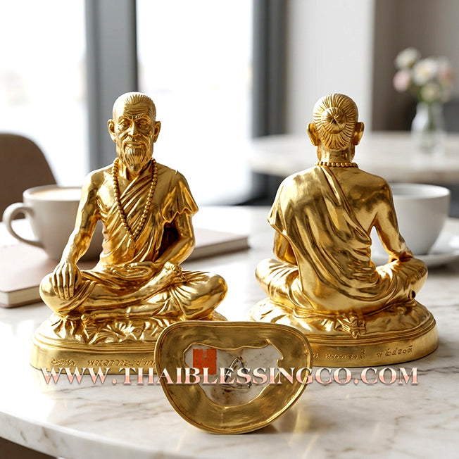 🩺 Sacred "Mor Chiwok Komarabhacca" (The Divine Physician) – Gold-Leaf Samrit Bronze "Millionaire 1000 Million" Edition: Luang Pu Kee, Wat Sri Lamyong (2008) – The Supreme Engine for Sovereign Wealth, Vitality, and Life-Saving Prosperity!