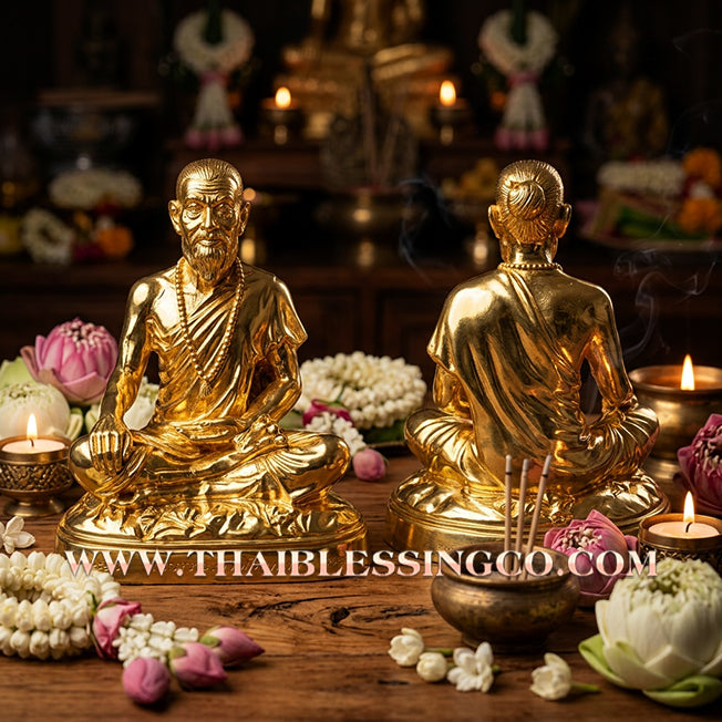 🩺 Sacred "Mor Chiwok Komarabhacca" (The Divine Physician) – Gold-Leaf Samrit Bronze "Millionaire 1000 Million" Edition: Luang Pu Kee, Wat Sri Lamyong (2008) – The Supreme Engine for Sovereign Wealth, Vitality, and Life-Saving Prosperity!