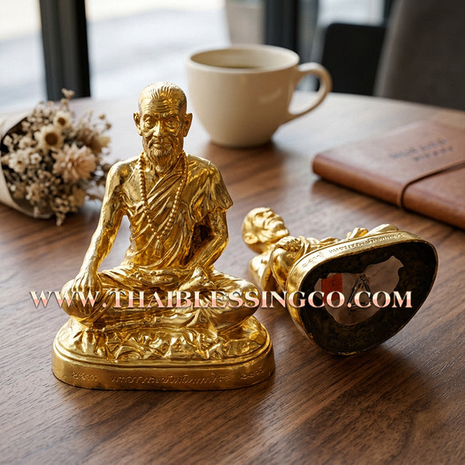 🩺 Sacred "Mor Chiwok Komarabhacca" (The Divine Physician) – Gold-Leaf Samrit Bronze "Millionaire 1000 Million" Edition: Luang Pu Kee, Wat Sri Lamyong (2008) – The Supreme Engine for Sovereign Wealth, Vitality, and Life-Saving Prosperity!