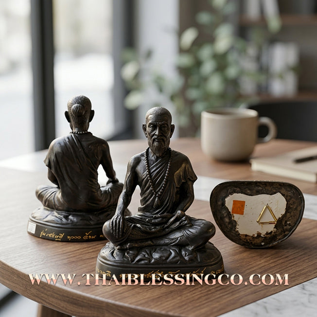 🩺 Sacred "Mor Chiwok Komarabhacca" (The Divine Physician) – "Millionaire 1000 Million" Samrit Bronze Edition: Luang Pu Kee, Wat Sri Lamyong (2008) – The Supreme Engine for Sovereign Wealth, Vitality, and Life-Saving Prosperity!
