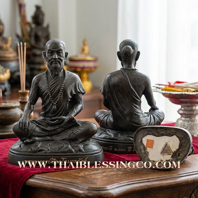 🩺 Sacred "Mor Chiwok Komarabhacca" (The Divine Physician) – "Millionaire 1000 Million" Samrit Bronze Edition: Luang Pu Kee, Wat Sri Lamyong (2008) – The Supreme Engine for Sovereign Wealth, Vitality, and Life-Saving Prosperity!