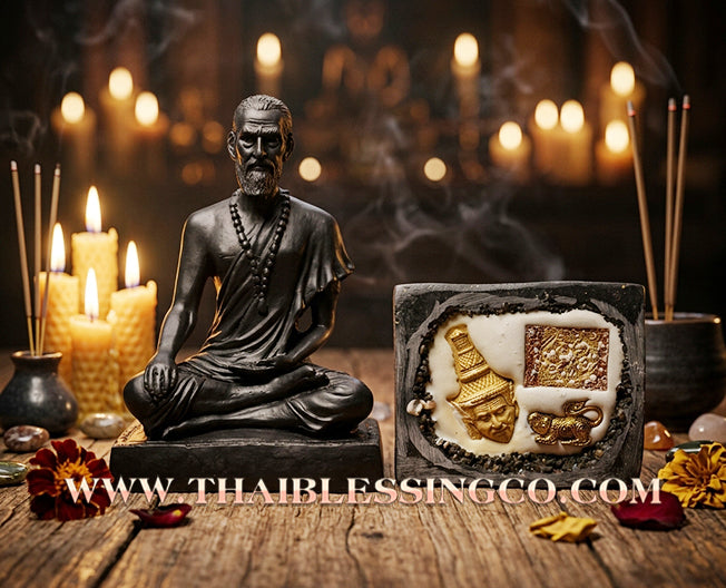 🩺 Sacred "Mor Chiwok" (The Divine Physician) – Mineral Core Altar Edition: Luang Pho Klom, Wat Nong Bua – The Sovereign Engine for Vitality, Financial Recovery, and Absolute Life Protection!
