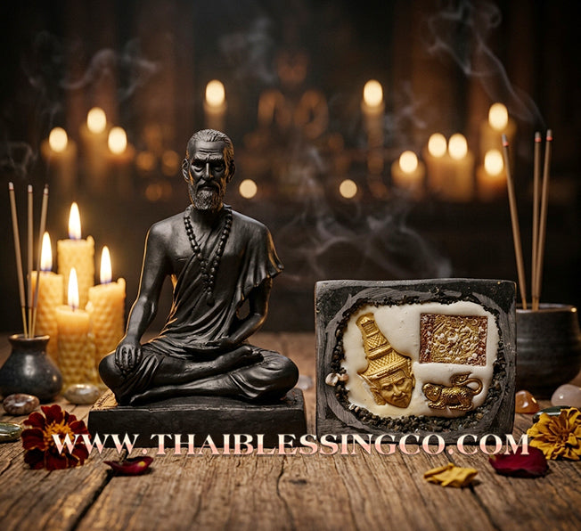 🩺 Sacred "Mor Chiwok" (The Divine Physician) – Mineral Core Altar Edition: Luang Pho Klom, Wat Nong Bua – The Sovereign Engine for Vitality, Financial Recovery, and Absolute Life Protection!