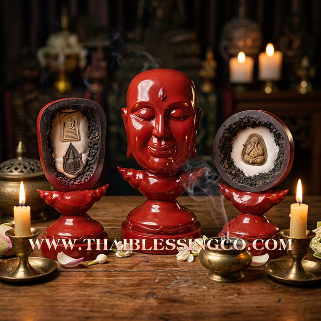 ✨🔥 Sacred "Na Phra Daeng" (The Sovereign Red-Faced Divinity) – Grand Altar Edition: Luang Phor Klom, Wat Nong Bua – The Divine Engine for Absolute Attraction, Social Dominance, and Unstoppable Life Elevation!