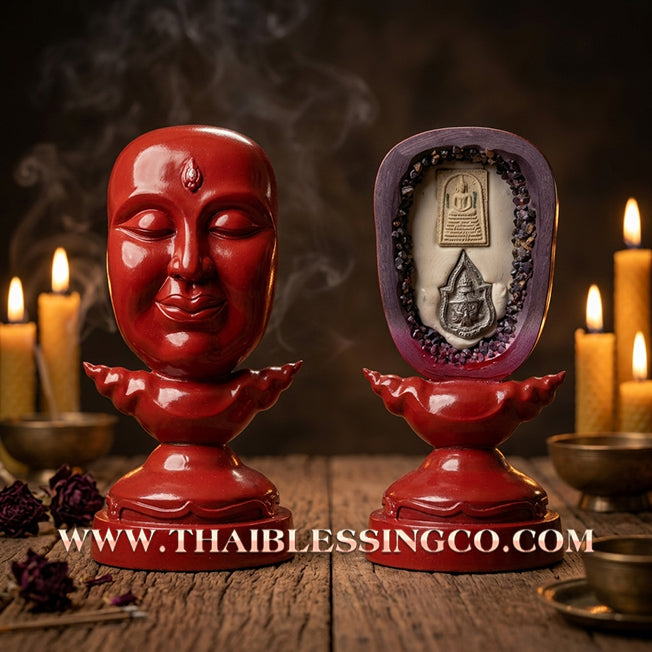 ✨🔥 Sacred "Na Phra Daeng" (The Sovereign Red-Faced Divinity) – Grand Altar Edition: Luang Phor Klom, Wat Nong Bua – The Divine Engine for Absolute Attraction, Social Dominance, and Unstoppable Life Elevation!