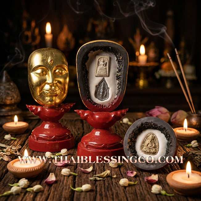 ✨🔥 Sacred "Na Phra Thong" (The Golden-Faced Divinity of Sovereign Wealth) – Altar Edition: Luang Pho Klom, Wat Nong Bua – The Divine Engine for Absolute Prosperity, Magnetic Influence, and Unstoppable Life Elevation!