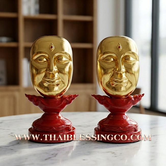 ✨🔥 Sacred "Na Phra Thong" (The Golden-Faced Divinity of Sovereign Wealth) – Altar Edition: Luang Pho Klom, Wat Nong Bua – The Divine Engine for Absolute Prosperity, Magnetic Influence, and Unstoppable Life Elevation!