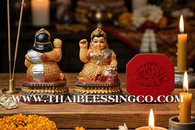 ✨🔥 Sacred "Nang Kwak Maha Larp" (The Great Wealth Goddess) – Sap Saen Lan Edition: Khru Ba Ariyachat, Wat Saeng Kaeo Phothiyan (Chiang Rai) – The Divine Engine for Global Trade, Infinite Fortune, and Unstoppable Life Elevation!